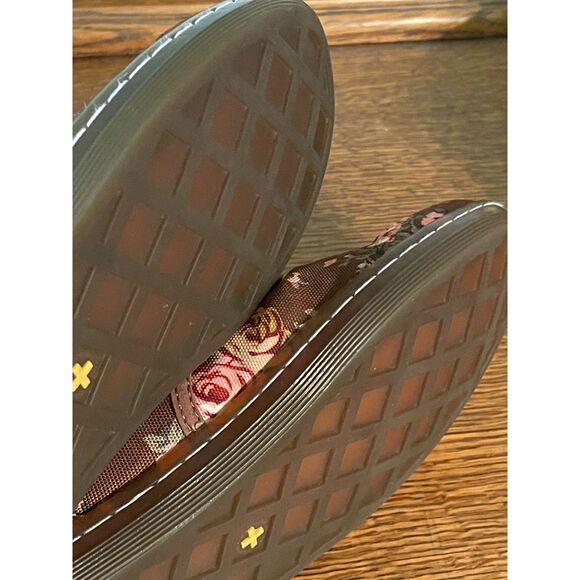 Dr Marten Woman's Boots Size 8 Brown Floral Canvas Shoreditch Airware Lace Up - Picture 7 of 12